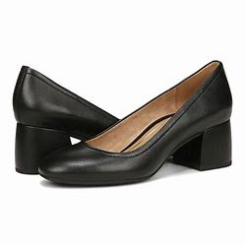 Vionic Black Block Heel Pumps